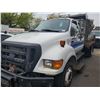Image 1 : 2007 FORD F-650 XLT SUPER DUTY, 2DR DUMP TRUCK, WHITE, VIN # 3FRNX65R97V510847