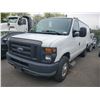 Image 1 : 2010 FORD E-250 FLEX FUEL, 4DR VAN, WHITE, VIN # 1FTNE2EW0ADA14801