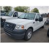 Image 1 : 2008 FORD F-150 XL, 2DR PU, WHITE, VIN # 1FTRF12208KE33229