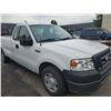 Image 2 : 2008 FORD F-150 XL, 2DR PU, WHITE, VIN # 1FTRF12208KE33229