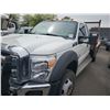 Image 1 : 2011 FORD F-550 XLT, 2DR FLAT DECK TRUCK, WHITE, VIN # 1FD0X5HT0BEC55238