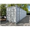 Image 1 : GREY 40' 52,910 MAX CAPACITY INDUSTRIAL TRANSPORT CONTAINER WITH 4 DUAL SWING SIDE DOORS, 1 REAR