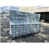 Image 2 : GREY STEELMAN 35 DRAWER HUTCH WORK BENCH W112" X D25" X H71" WITH ANTI-SLIP LINING