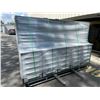 Image 2 : GREY STEELMAN 35 DRAWER HUTCH WORK BENCH W112" X D25" X H71" WITH ANTI-SLIP LINING