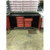 Image 2 : RED STEELMAN 10 DRAWER WORK BENCH H36" X W88" X D26" WITH ANTI-SLIP LINING
