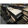 Image 2 : 2-TONE 114"L X 29"W X 33"H ELECTRIC RUBBER CONVEYOR CHECK OUT COUNTER SYSTEM