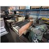 Image 2 : 2-TONE 114"L X 29"W X 33"H ELECTRIC RUBBER CONVEYOR CHECK OUT COUNTER SYSTEM