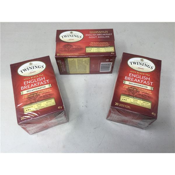 Twinings English Breakfast Decaffeinated Tea (3 x 20)