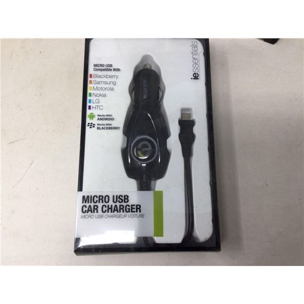 iessentials Micro USB Car Chargers (3x) Android