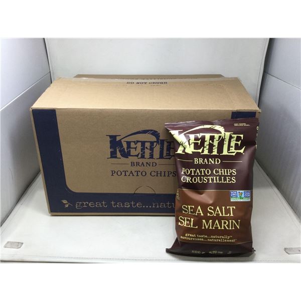 Case of Kettle Brand Sea Salt Potato Chips