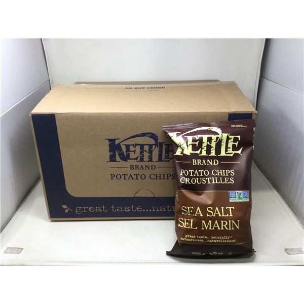 Case of Kettle Brand Sea Salt Potato Chips