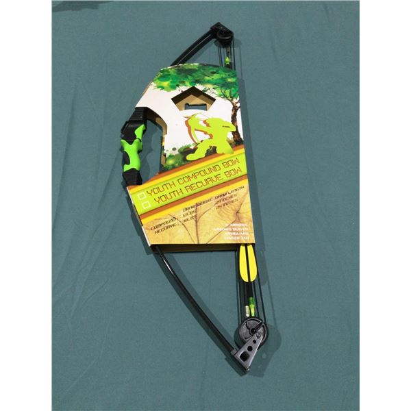 Youth Compound Bow with 2 Arrows (12lbs with 24in Draw)