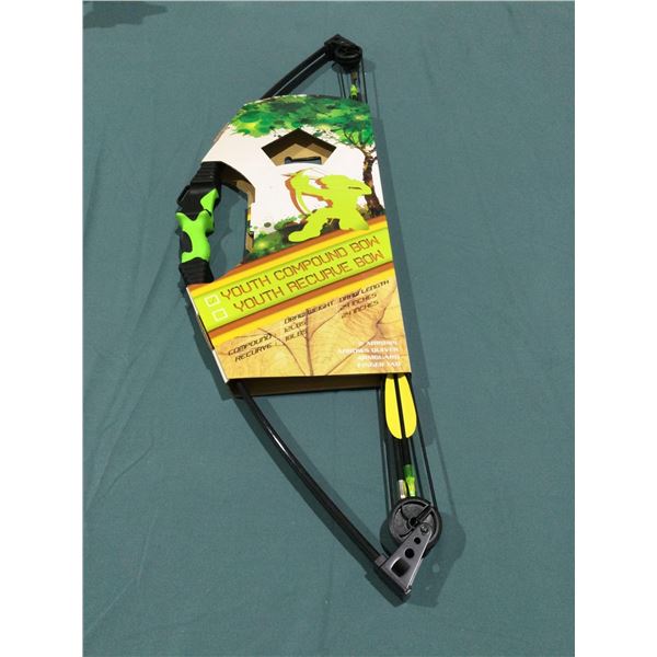 Youth Compound Bow with 2 Arrows (12lbs with 24in Draw)