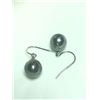 Image 1 : Silver Genuine Tahitian Pearl 11-12Mm Earrings, Suggested Retail Value $400