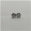 Image 2 : 14K Yellow Gold Cubic Zirconia Earrings, Made in Canada, Suggested Retail Value $120