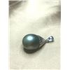Image 2 : Silver Genuine Tahitian Pearl 13-14Mm Pendant, Suggested Retail Value $200