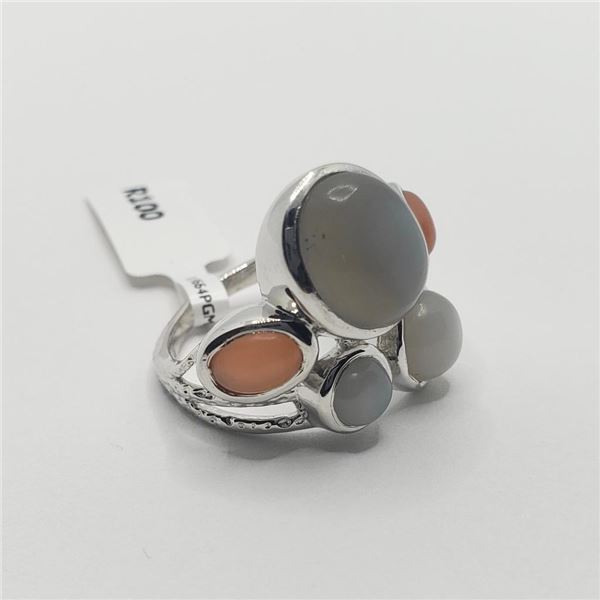 Silver Moonstone(8ct) Ring, Suggested Retail Value $200