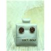Image 2 : 10K Yellow Gold Garnet(1.6ct) Earrings, Made in Canada, Suggested Retail Value $150