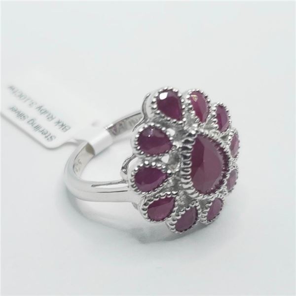 Silver Ruby(3.1ct) Ring, Suggested Retail Value $250
