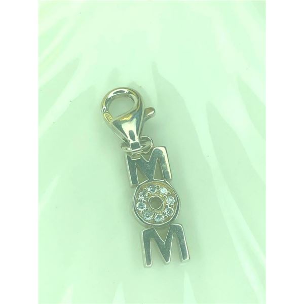 Silver Cubic Zirconia Pendant, Suggested Retail Value $60