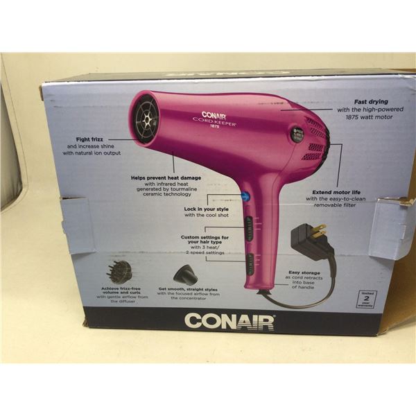 Conair Cord Keeper 1875 Hair Dryer