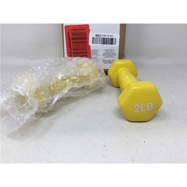 2LBS Set of Vinyl Dumbells