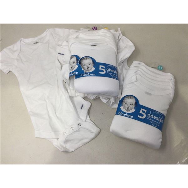 Gerber Onesies (0-3/ 3-6/ 6-9mths)