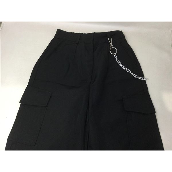 Zaful Girls Pants With Side Chain (S)