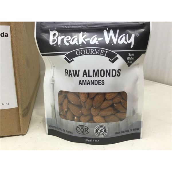 Break-a-Way Raw Almonds (12 x 100g)