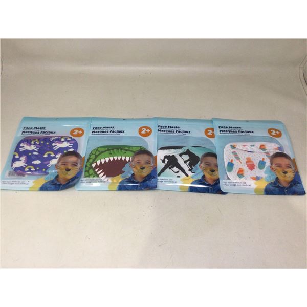 Assorted Kids Face Masks (4ct)