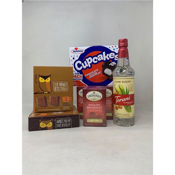 Mothers day medley of chocolate, tea, & snacks