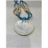 Image 4 : Blue Beaded shell necklace