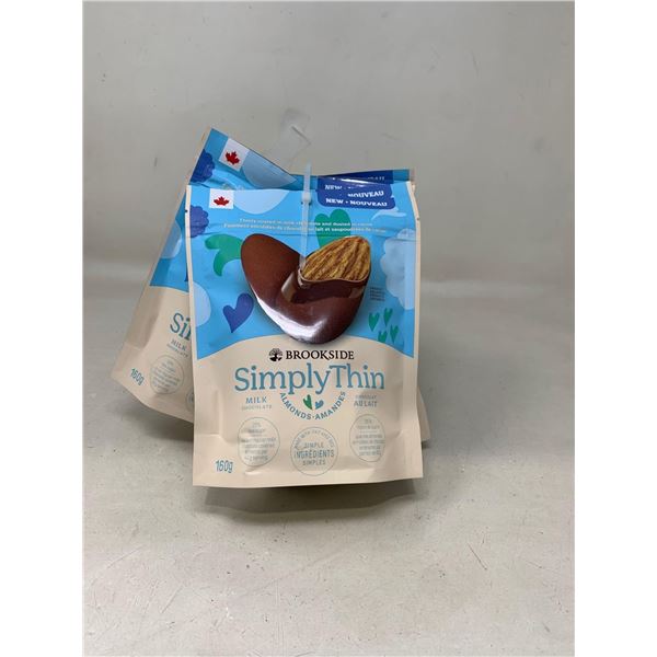 Simply thin milk chocolate covered almonds (5x160g)