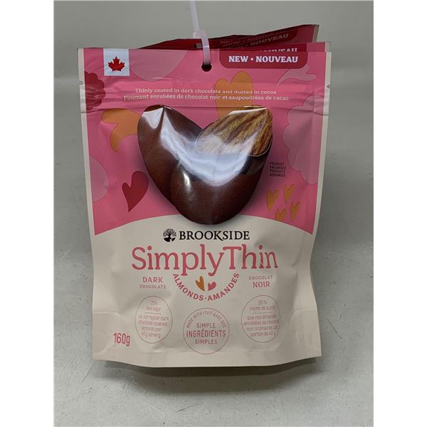 Simply thin dark chocolate covered almonds (6x160g)