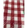 Image 2 : Red and white plaid Picnic table cloth