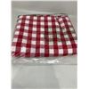 Image 3 : Red and white plaid Picnic table cloth