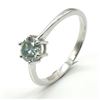 Image 2 : Silver Blue Moissanite (Round 6 Mm)(2.2ct) Rhodium Plated Test And Looks Better Than Diamond Mens Ri