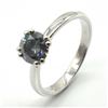 Image 3 : Silver Gray Moissanite ( Round 6 Mm)(2.3ct) Rhodium Plated Test And Looks Better Than Diamond Ring (