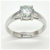 Image 4 : Silver Moissanite (Round 7.5 Mm)(3.3ct) Rhodium Plated Test And Looks Better Than Diamond Mens Ring 