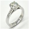 Image 2 : Silver Certified Moissanite ( Round 7 Mm)(4.05ct) Rhodium Plated Ring (~weight 4.05g), Suggested Ret