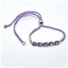 Image 3 : Silver Amethyst(5.3ct) Rhodium Plated Thread Bracelet Bracelet (~weight 5.3g), Suggested Retail Valu