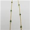 Image 1 : Silver Emerald 18-20" Necklace, Suggested Retail Value $150