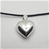 Image 1 : Silver Heart Shape 20" Necklace, Suggested Retail Value $120