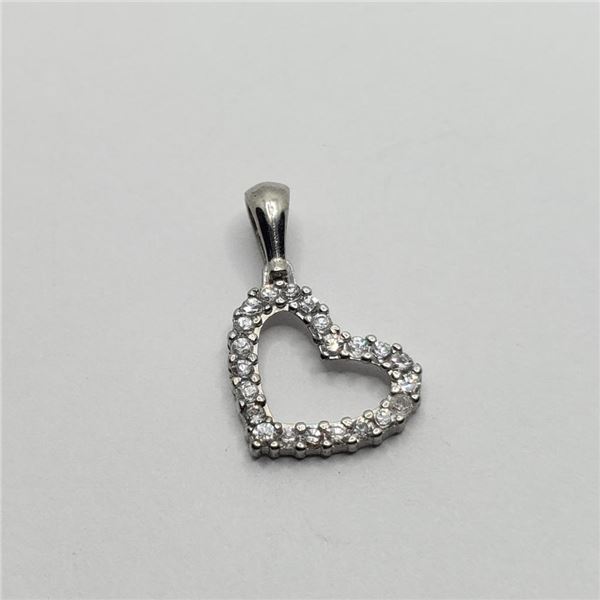 Silver Cubic Zirconia Pendant, Suggested Retail Value $80