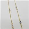 Image 2 : Silver Tanzanite 18" Necklace (~weight 4.03g), Suggested Retail Value $220