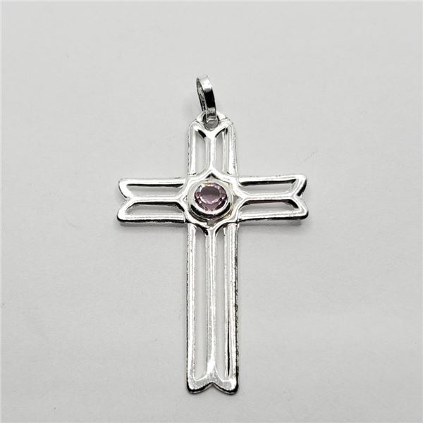 Silver Amethyst Pendant, Suggested Retail Value $80