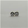 Image 1 : 14K Yellow Gold Cubic Zirconia Earrings, Made in Canada, Suggested Retail Value $120