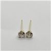 Image 2 : 14K Yellow Gold Cubic Zirconia Earrings, Made in Canada, Suggested Retail Value $120