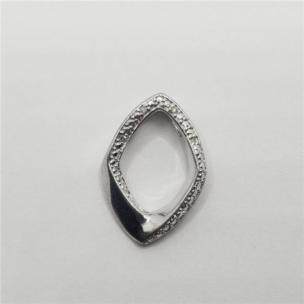 Silver Diamond Pendant (~weight 2.07g), Suggested Retail Value $150