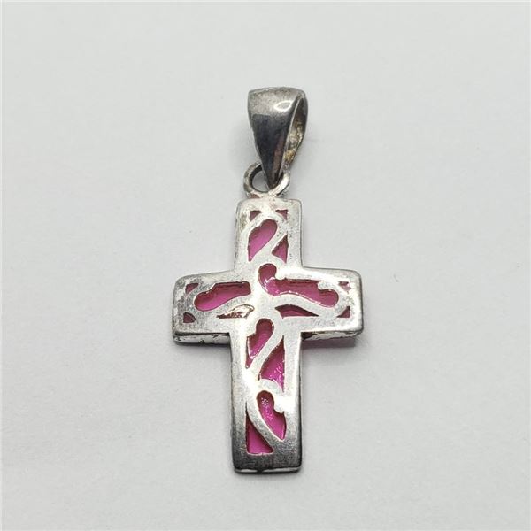 Silver Crystal Pendant (~weight 2.2g), Suggested Retail Value $60